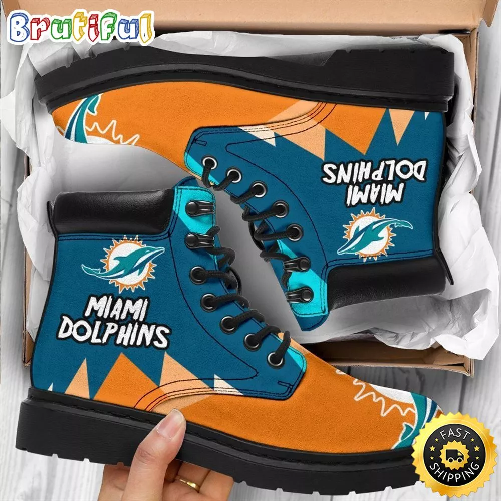Miami Dolphins Boots Shoes Special Gift For Fan