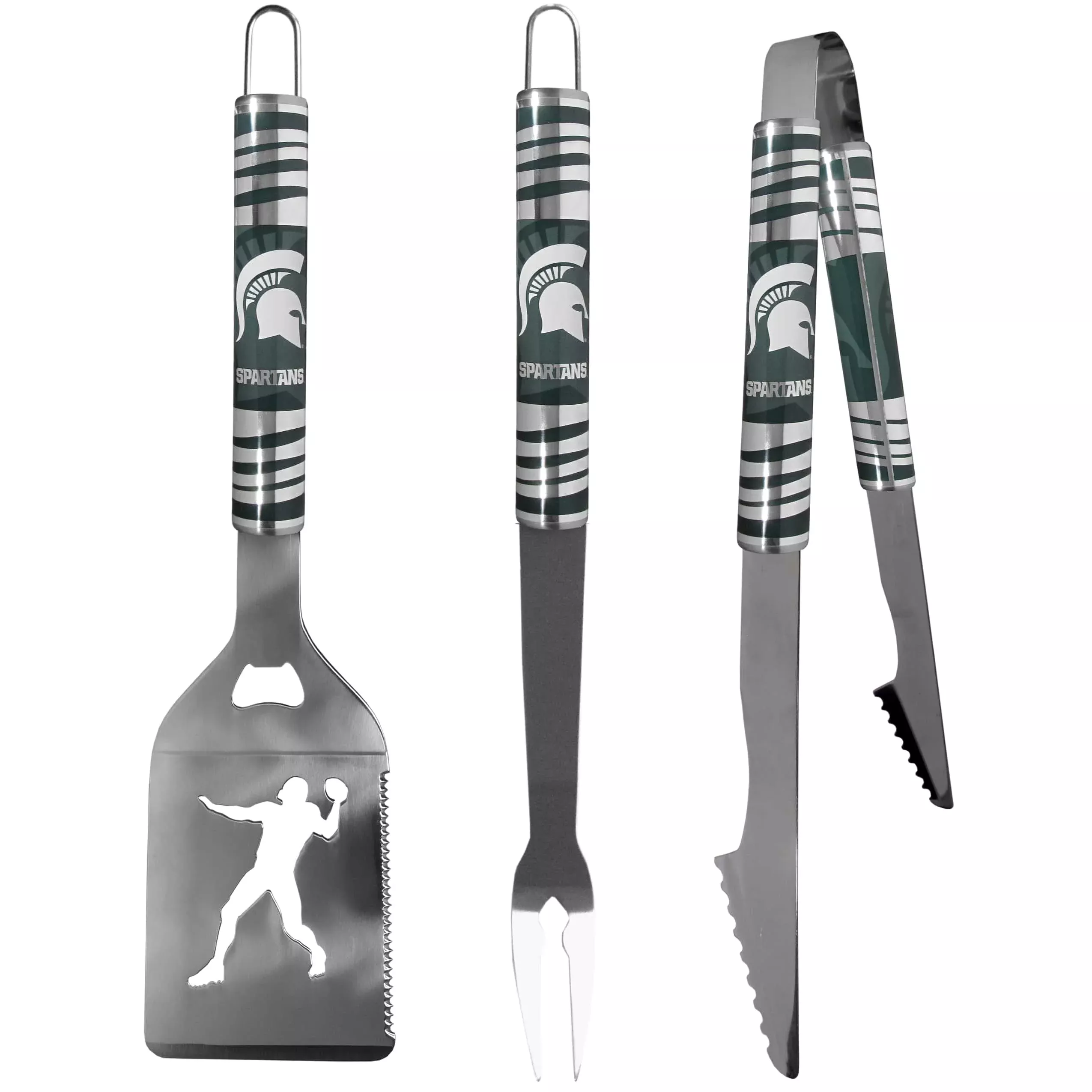 Michigan St. Spartans 3 pc Tailgater BBQ Tools