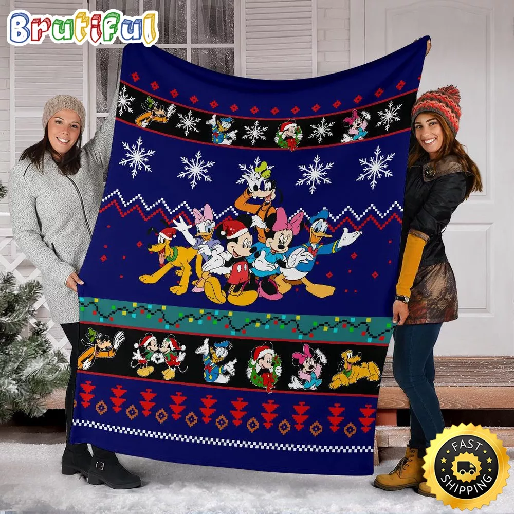 Mickey Mouse Blanket Mickey Christmas Blanket Amazing Gift Idea