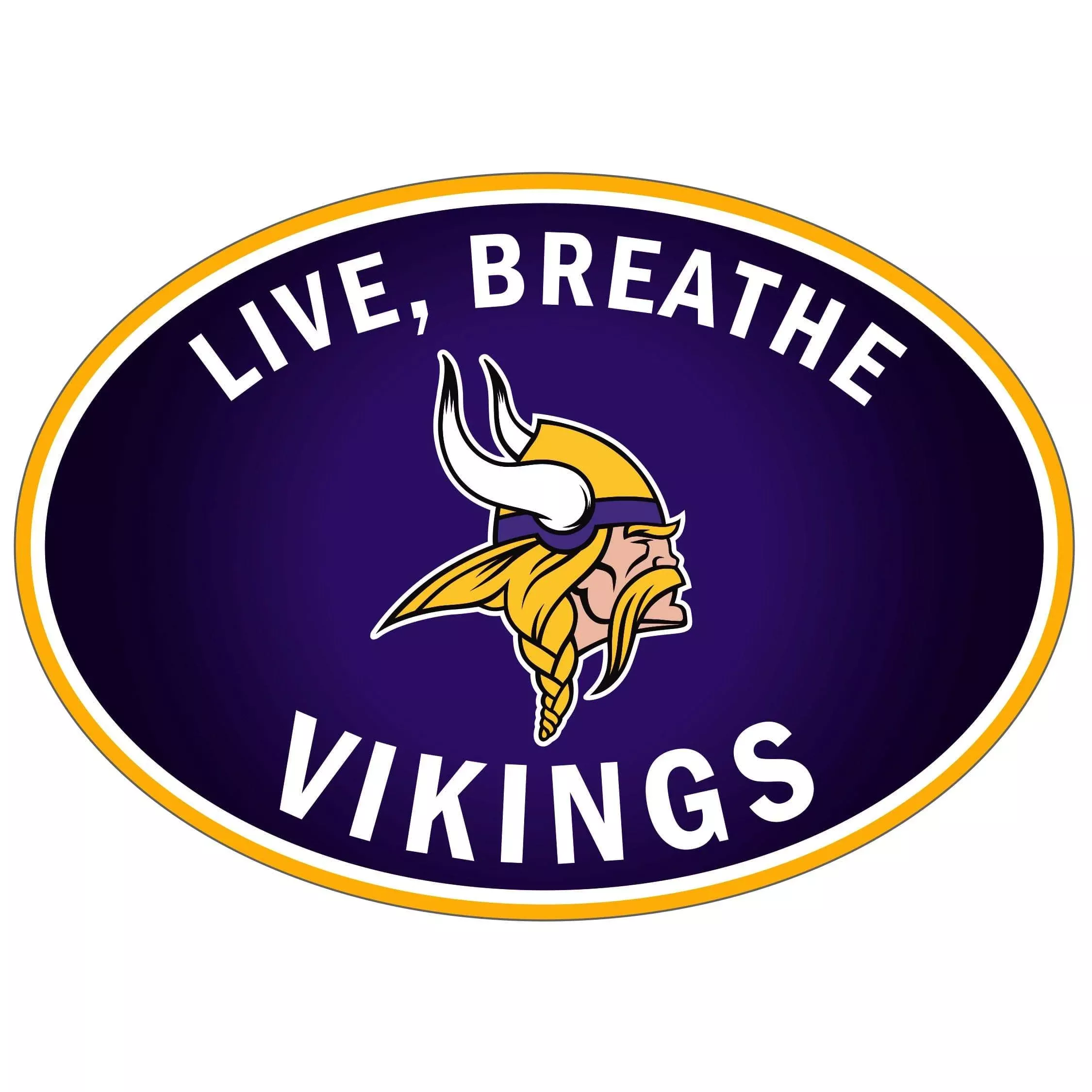 Minnesota Vikings Live-Breath Auto Decal