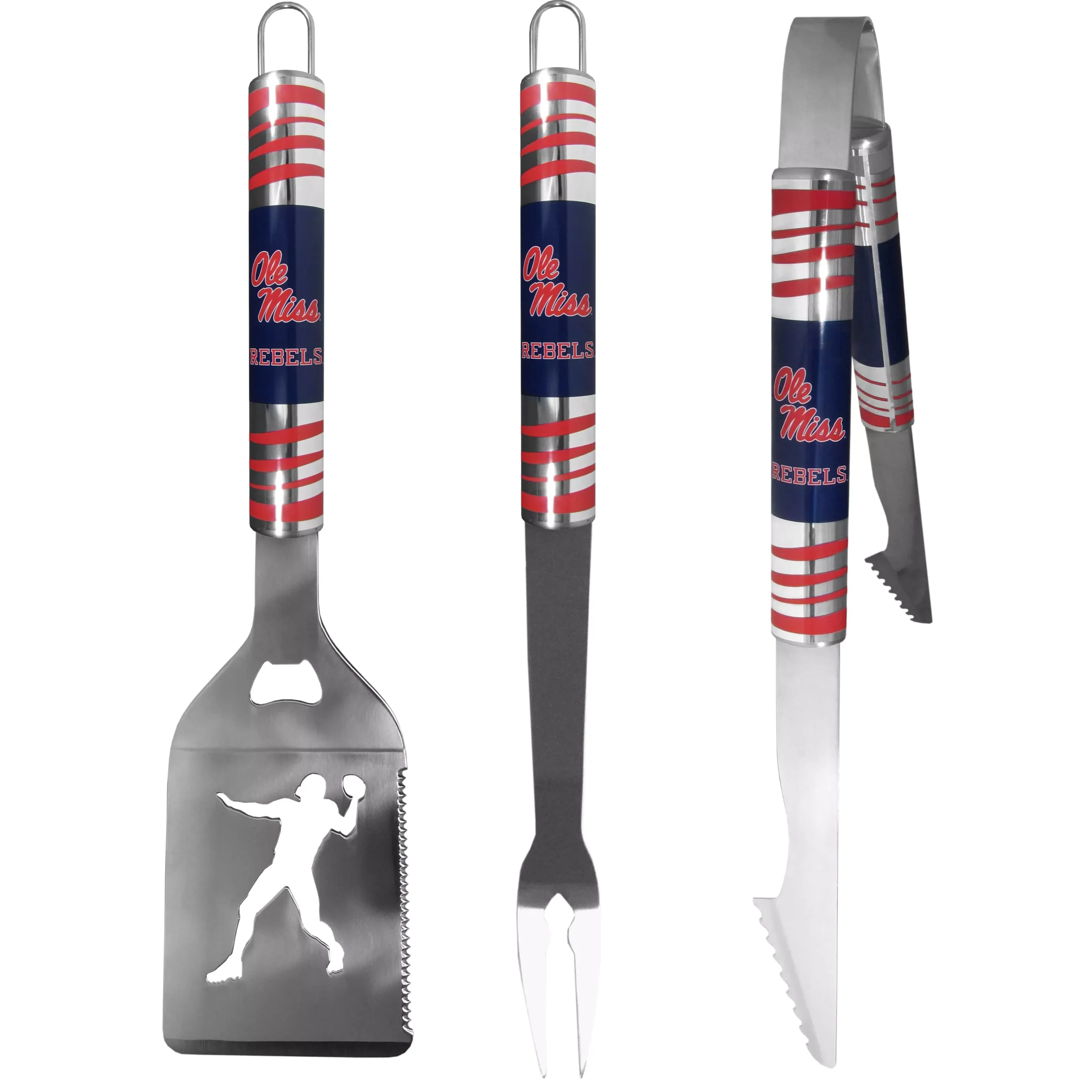 Mississippi Rebels 3 pc Tailgater BBQ Tools