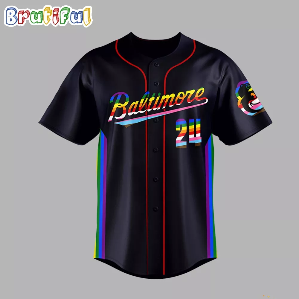 MLB Baltimore Orioles Special Pride Night 2024 Baseball Jersey