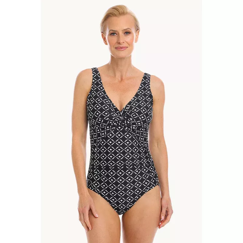 Morocan Twist Front One Piece