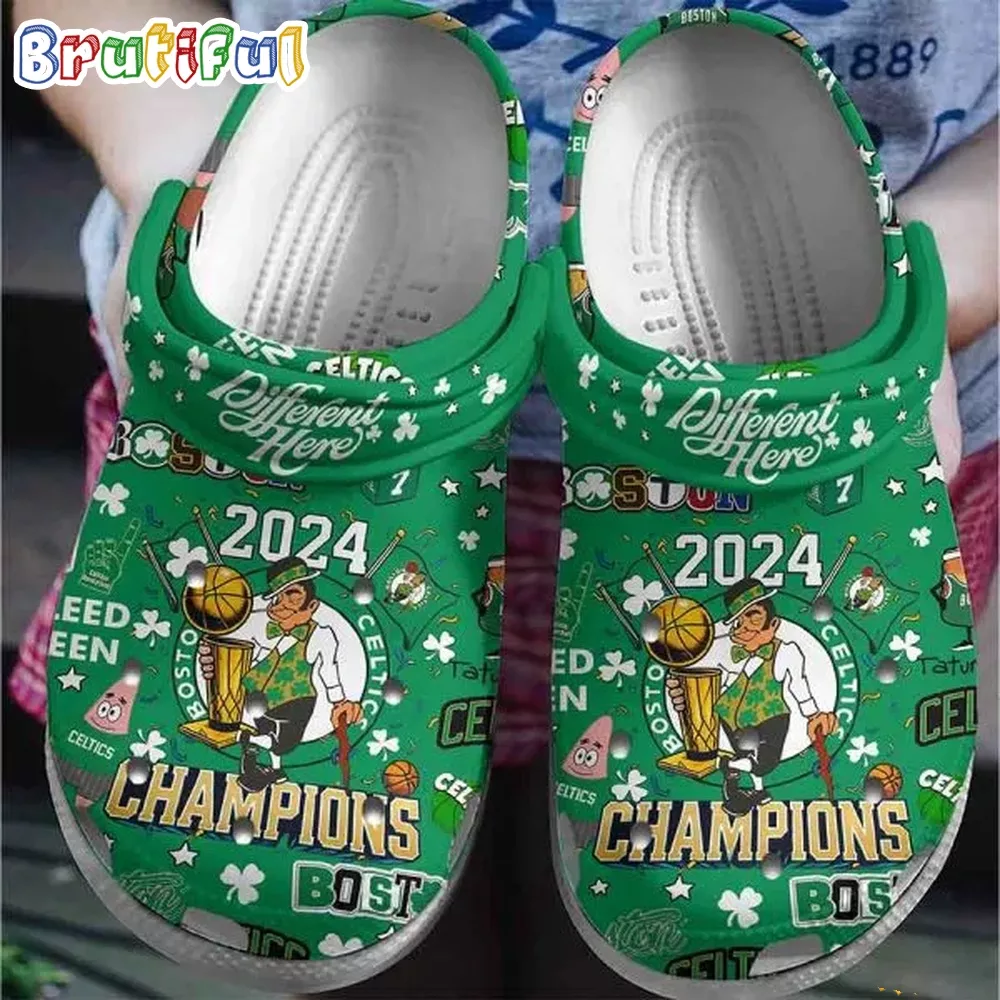 NBA Boston Celtics 2024 Final Champions Clogs Shoes