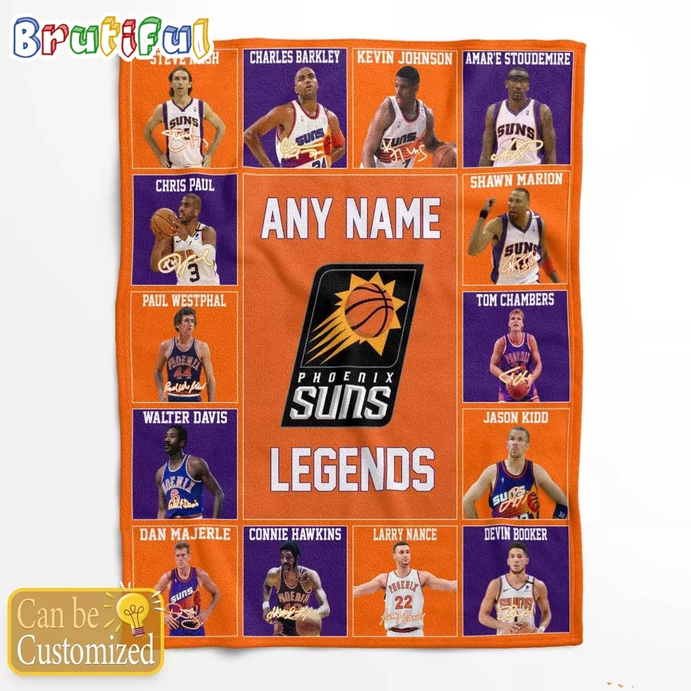 NBA Phoenix Suns Basketball Team Player Legends Blanket