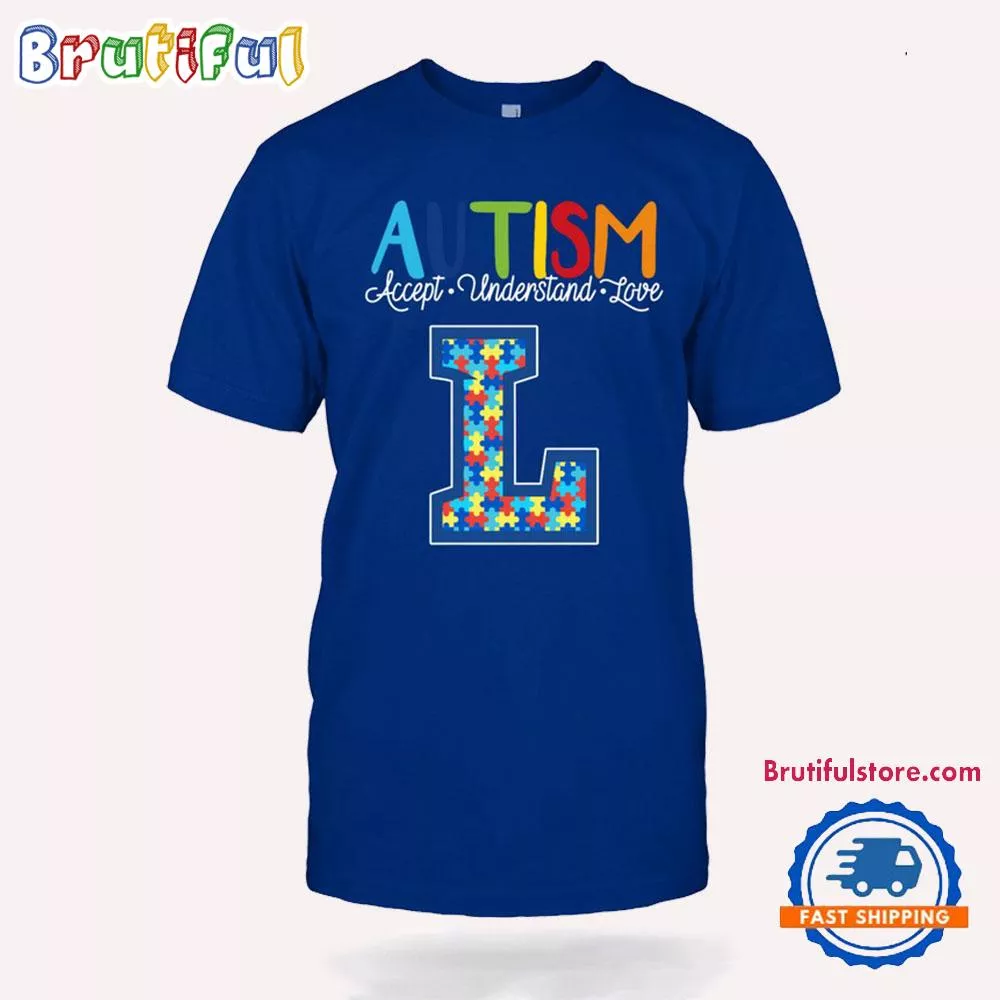 NCAA Lipscomb Bisons Autism Accept Understand Love T-Shirt