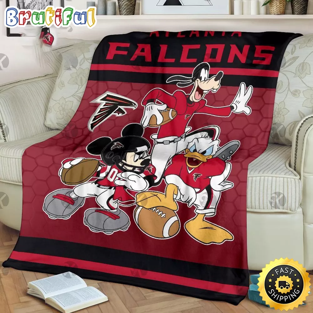 NFL Atlanta Falcons Blanket Mickey Mouse Blanket