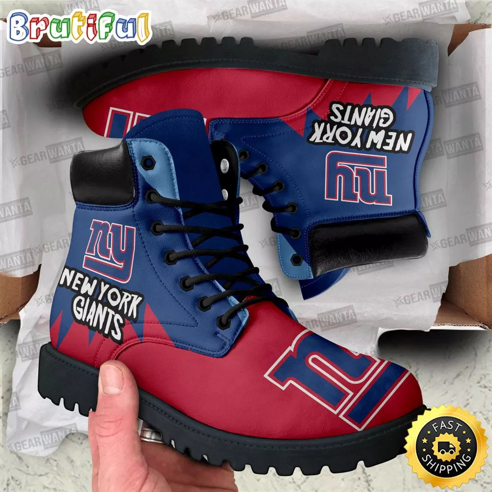 NY Giants Boots Shoes Custom For Fans