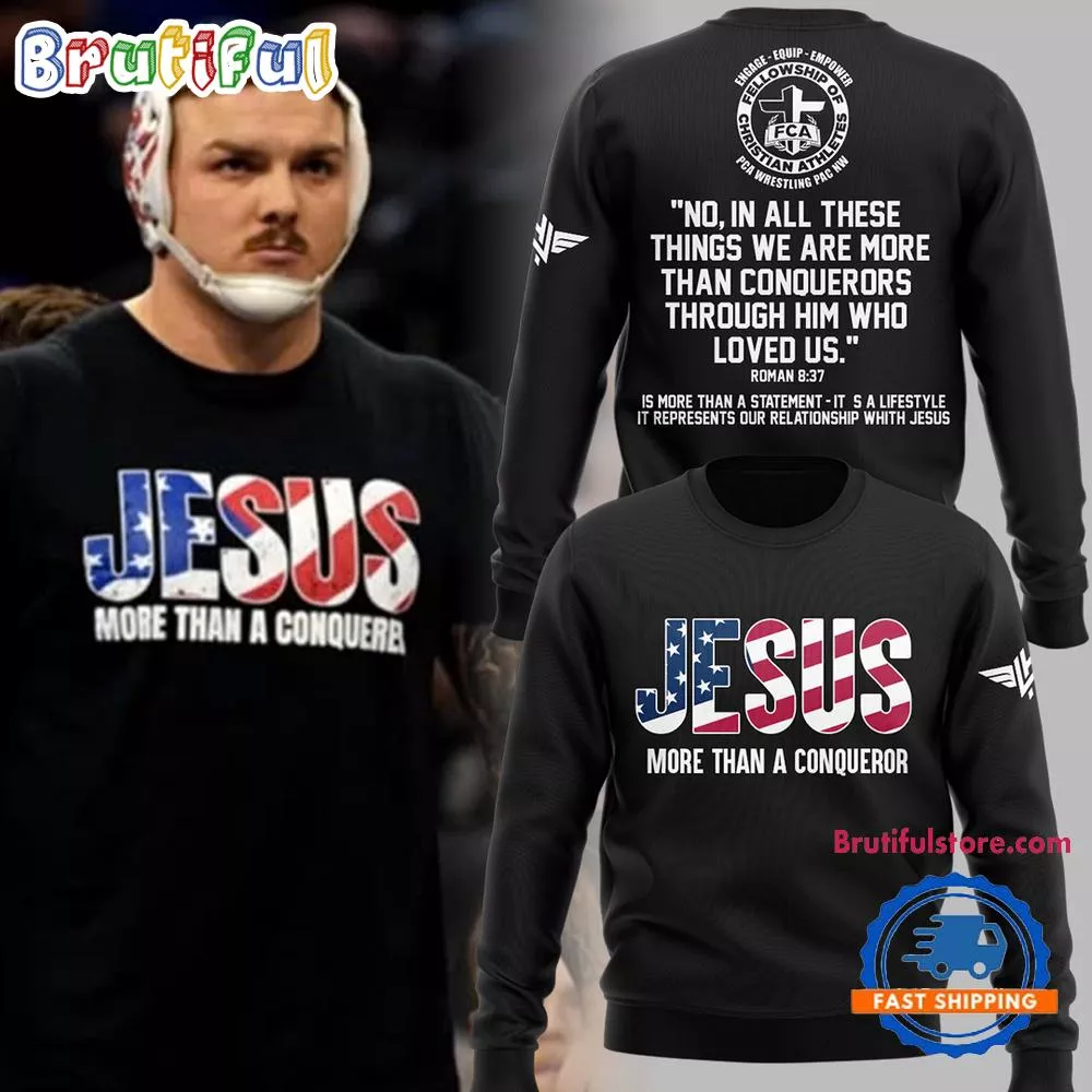 OSU Cowboy Wrestling Wyatt Hendrickson Jesus Sweatshirt