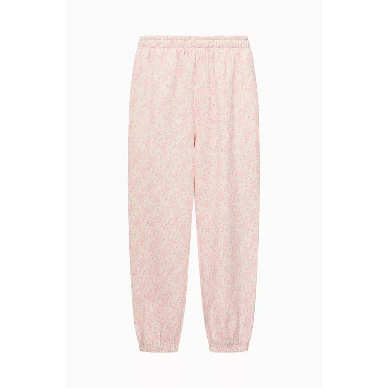 PINK LILIA BOW PRINT SWEATPANTS