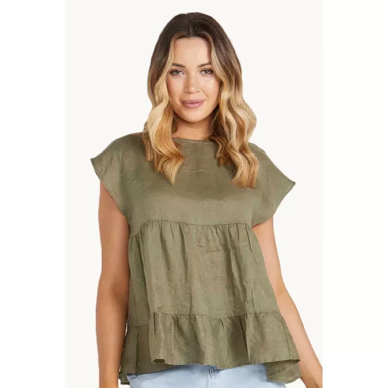 Plain Alina Tiered Top