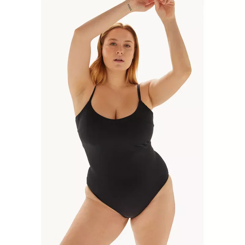 Plain G Cup Underwire One Piece