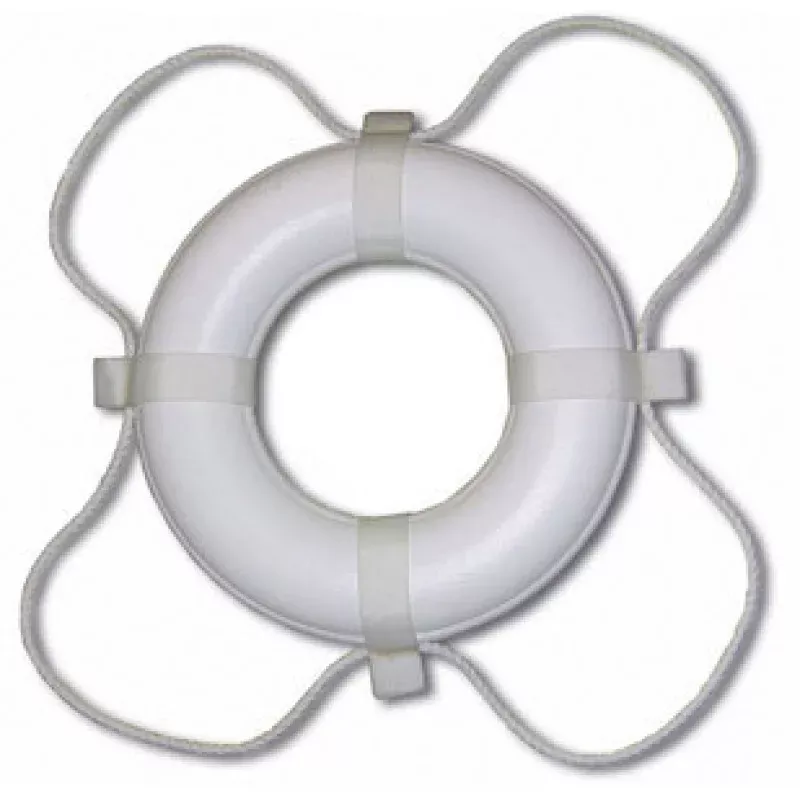 PoolStyle White 20 Coast Guard Approved Foam Life Ring, 360