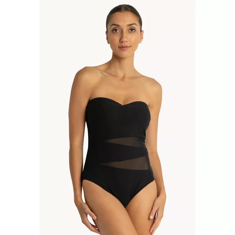 Reset D/DD Cup Spliced Bandeau One Piece