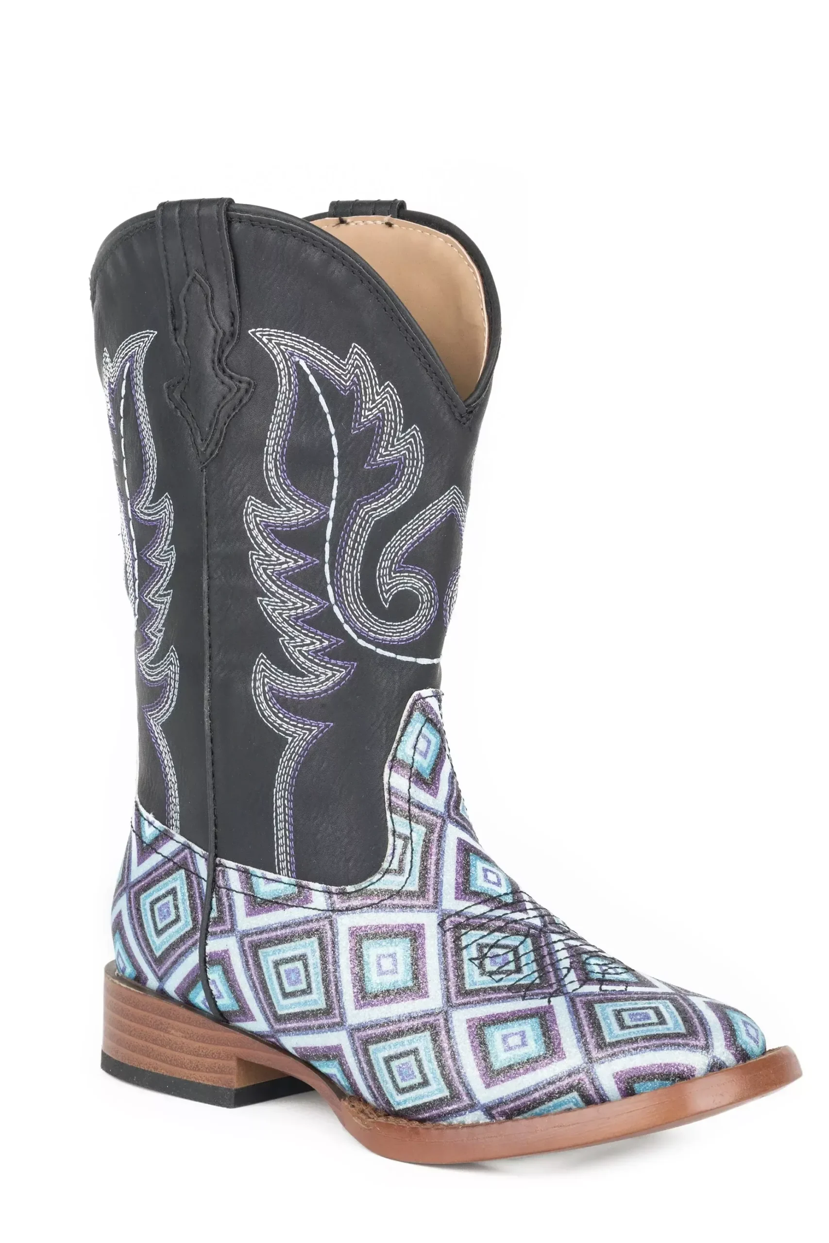 Roper Little Girls Geometric Glitter