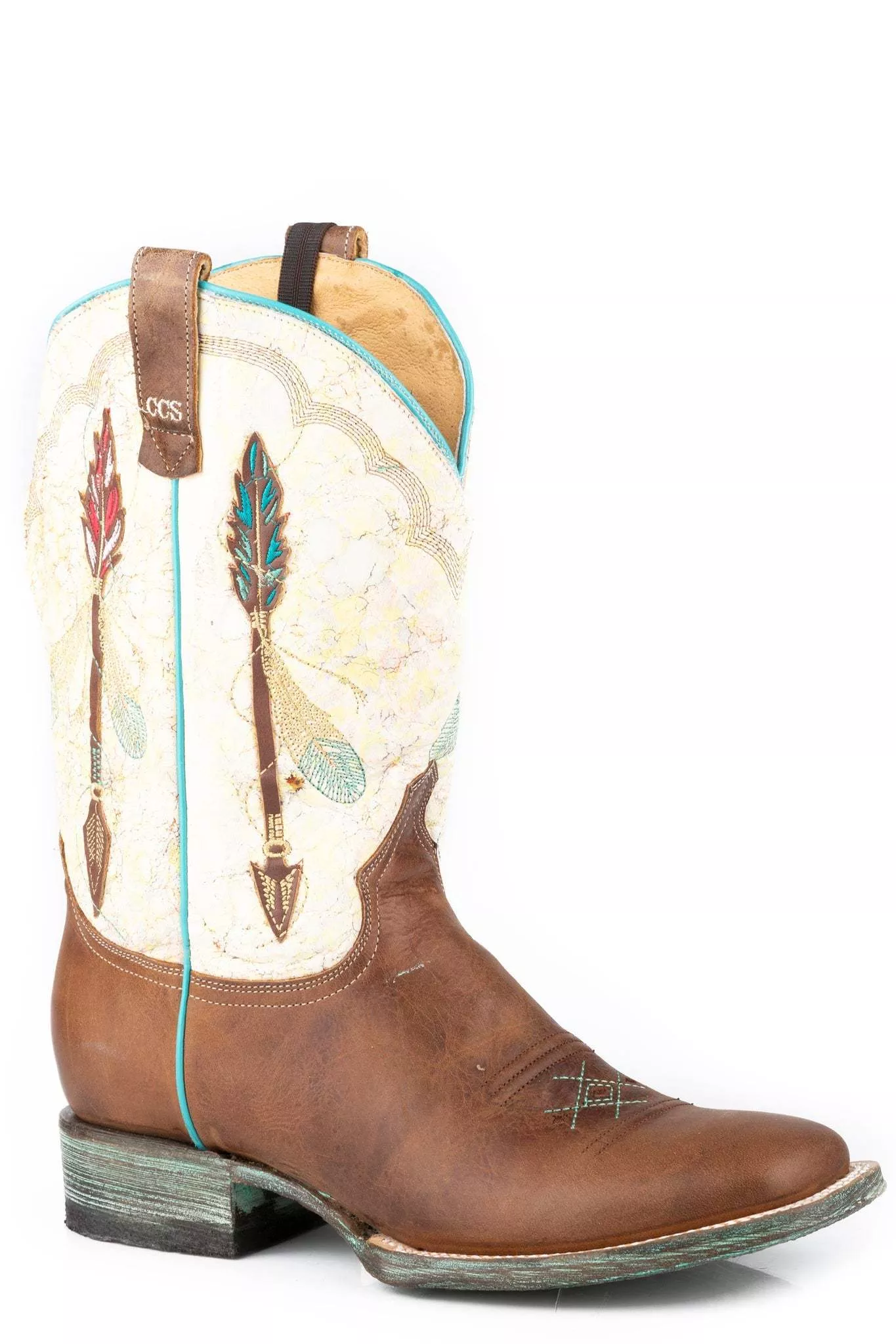 Roper Womens Vintage Tan Vamp Boot