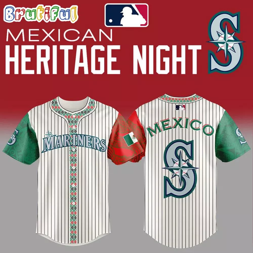 Seattle Mariners Mexican Heritage Night Limited Edition Baseball Jersey