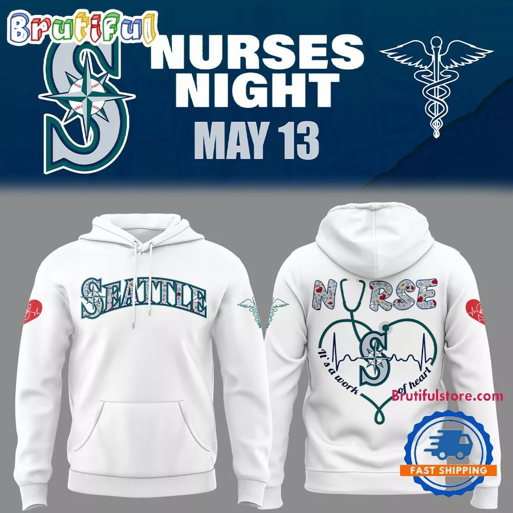 Seattle Mariners NURSES NIGHT White Hoodie