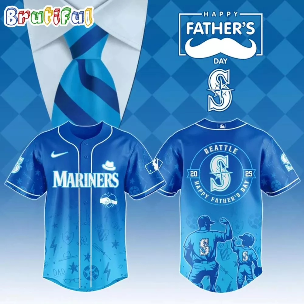 Seattle Mariners Special Father’s Day 2025 Baseball Jersey