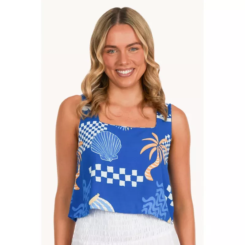 Seychelles Marina Crop Top