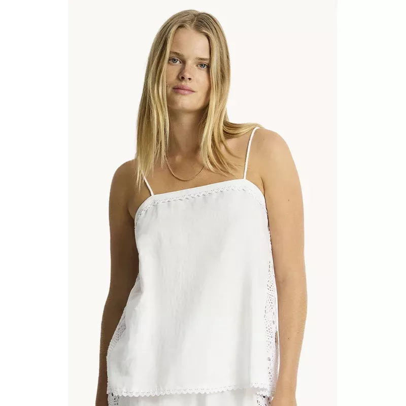 Shore Linen Panelled Shift Cami Top