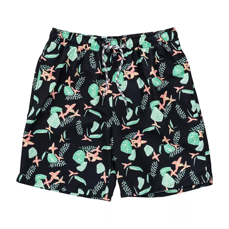Snapper Rock Men’s Neon Rainforest Swim Trunks