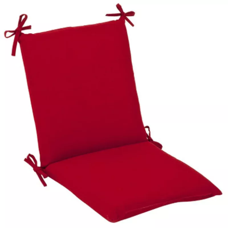 Solid Outdoor Patio Chair Cushion – 36.5 – Red | Pool Central