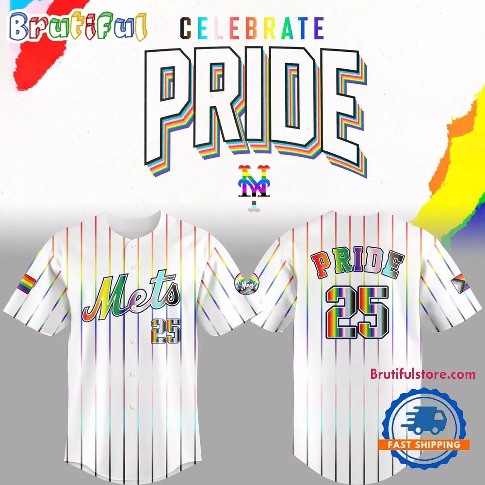 Special 2025 Pride Month New York Mets Baseball Jersey
