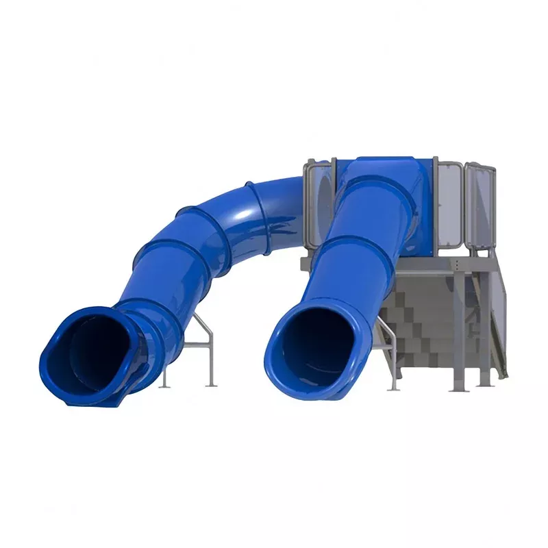Spectrum Double Flume Right Hand Stairs Pool Slide
