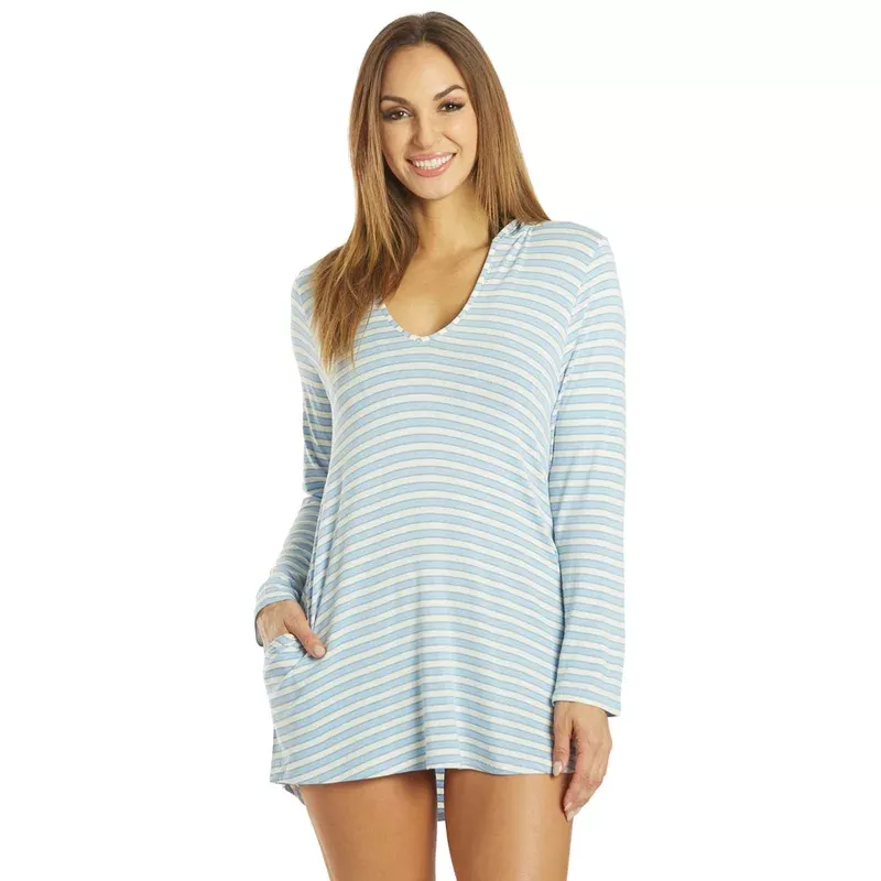 Splendid Women’s Parallels Hoodie Tunic