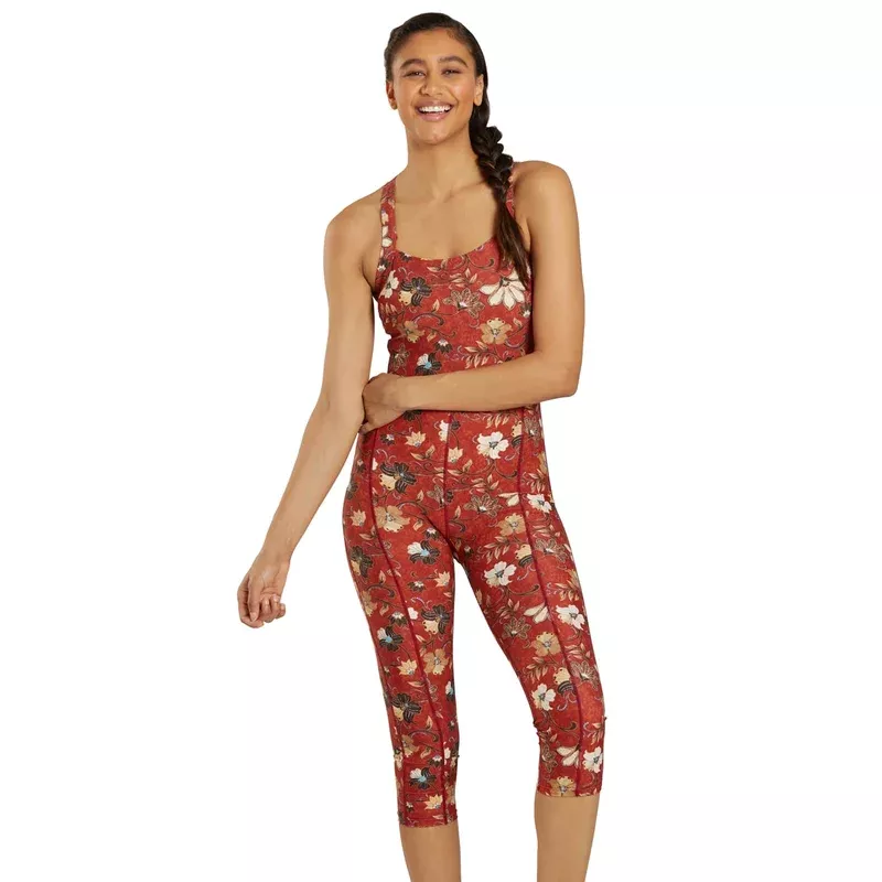 Sporti Active Vintage Bali One Piece Cropped Swim Unitard