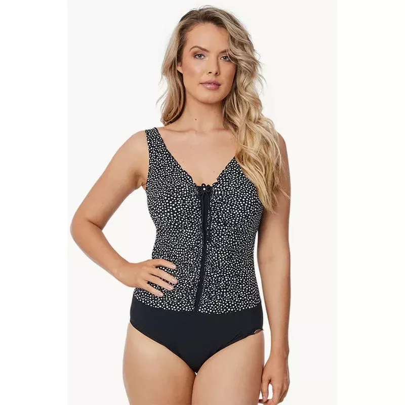 Spot D Cup Ruffle One Piece