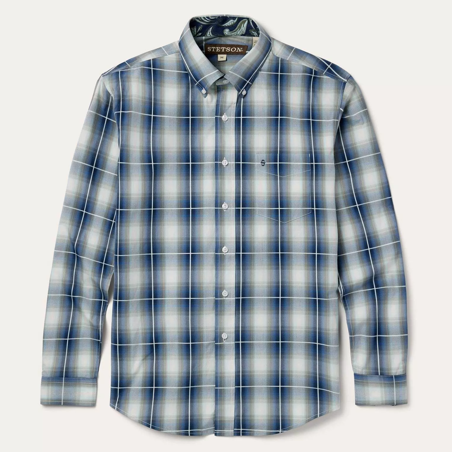 Stetson Crystal Plaid Button Down Shirt