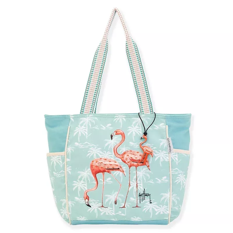 Sun N Sand Guy Harvey Flamingo Medium Tote