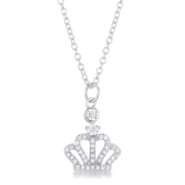 Tabitha 0.5 ct Crown Pendant