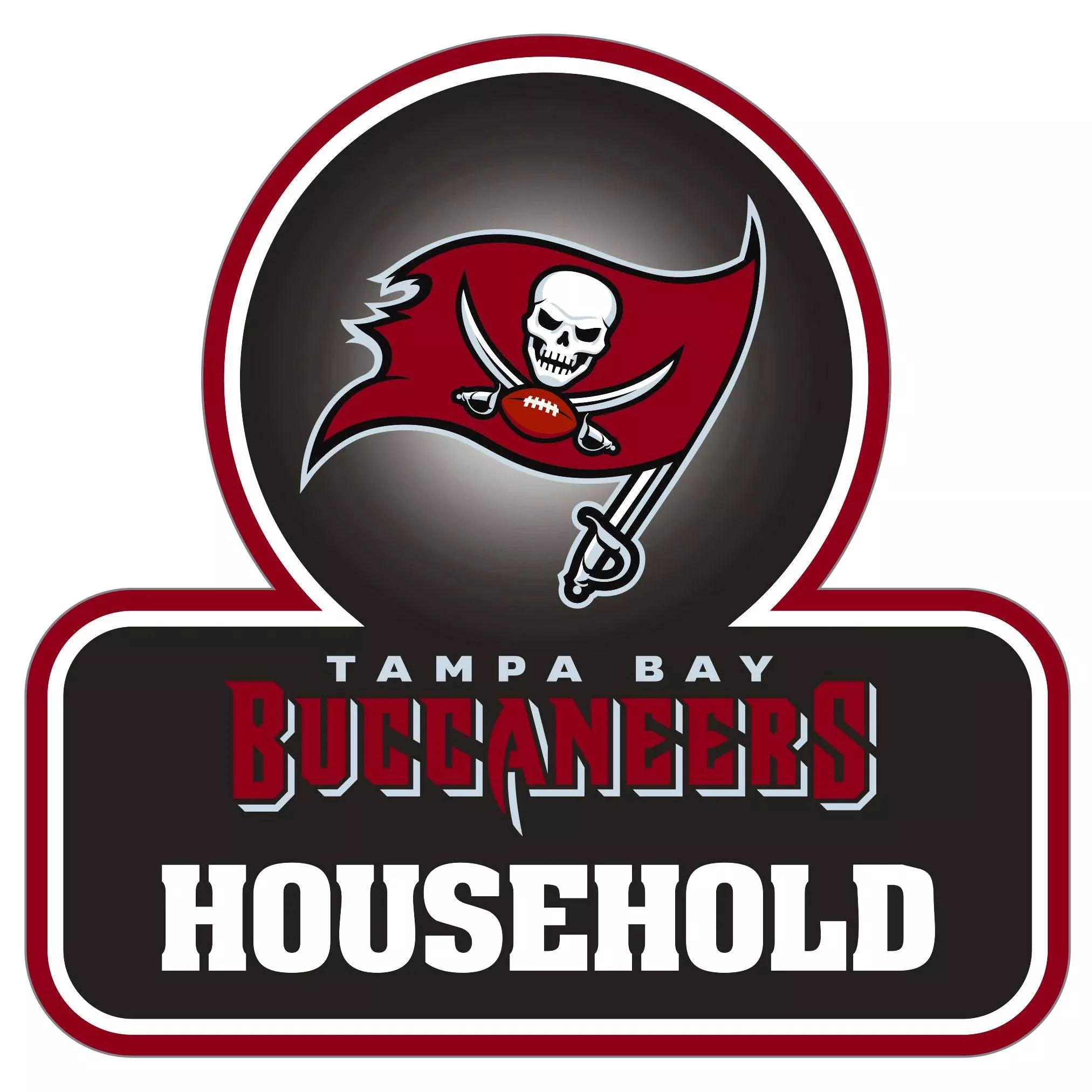 Tampa Bay Buccaneers Household Auto Decal
