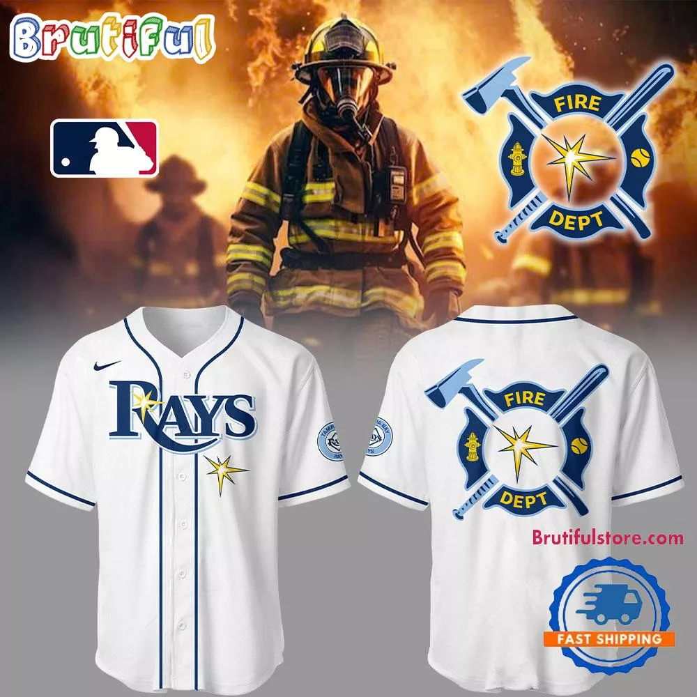 Tampa Bay Rays x Firefighter Appreciation Night White Jersey