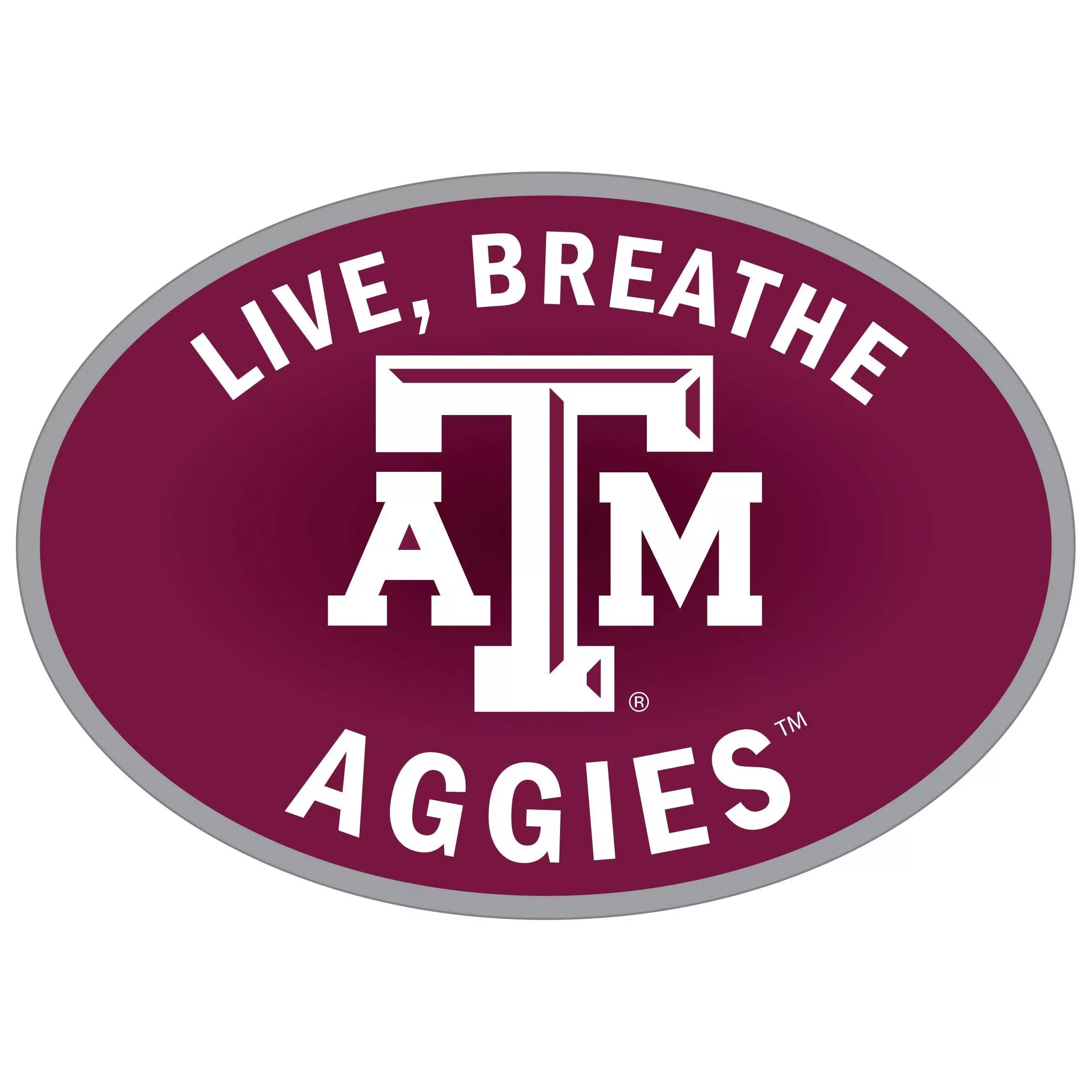 Texas A & M Aggies Live-Breath Auto Decal