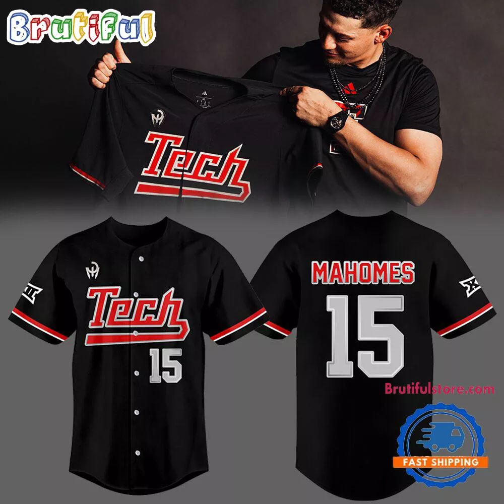 Texas Tech Red Raiders x Patrick Mahomes Baseball Jersey
