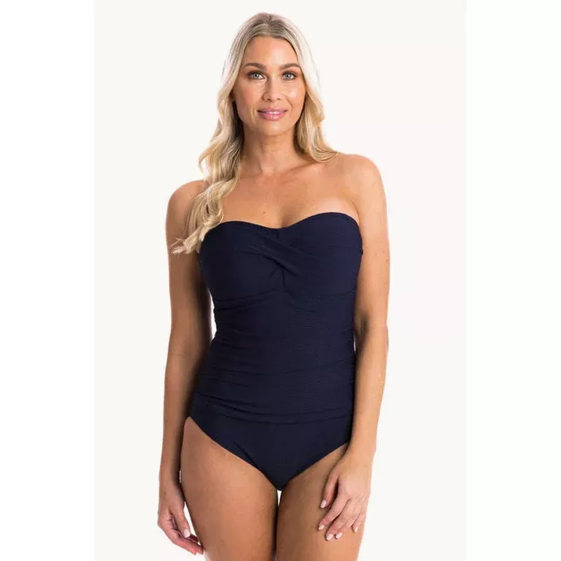 Textured Bandeau One Piece