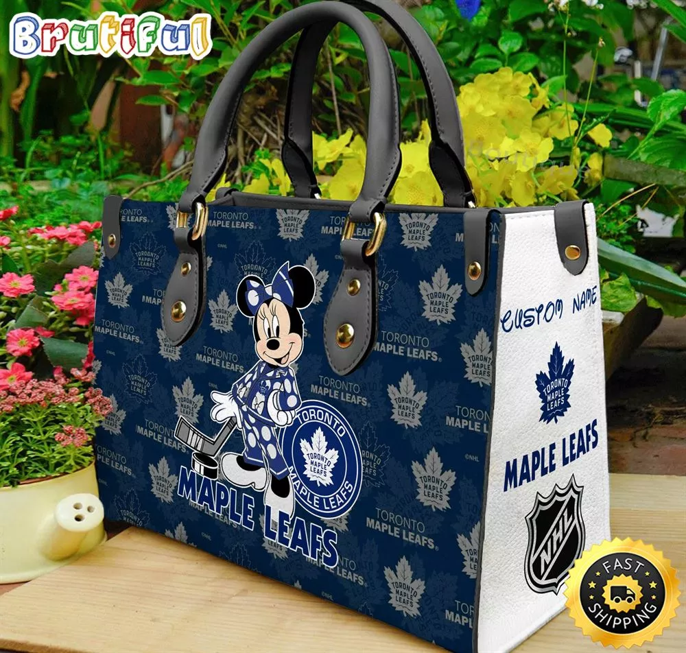 Toronto Maple Leafs NHL Minnie Women Leather Hand Bag