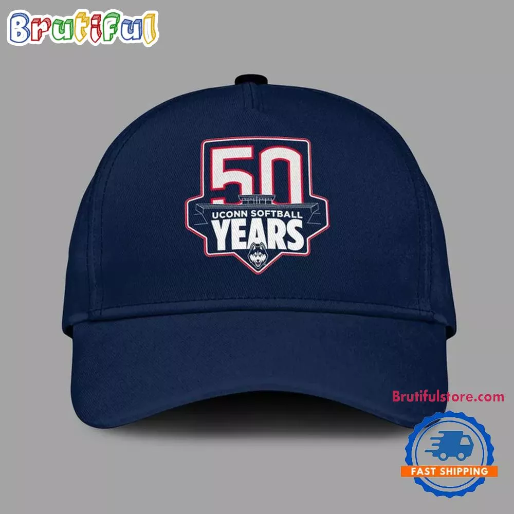 UConn Huskies Softball 50 Years 2025 Cap