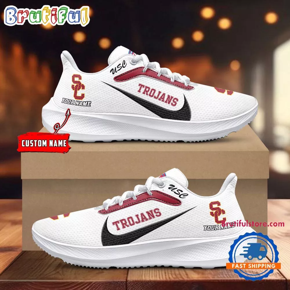 USC Trojans Personalized Lightweight Patch Decor Running Shoes Sneaker