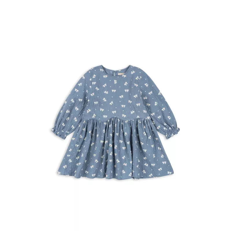 VIDA DRESS – boucle blue