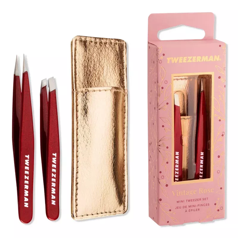 VINTAGE ROSE MINI TWEEZER SET