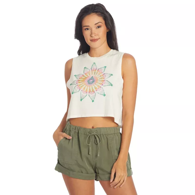 Volcom Women’s Star Shields Crop Tank Top