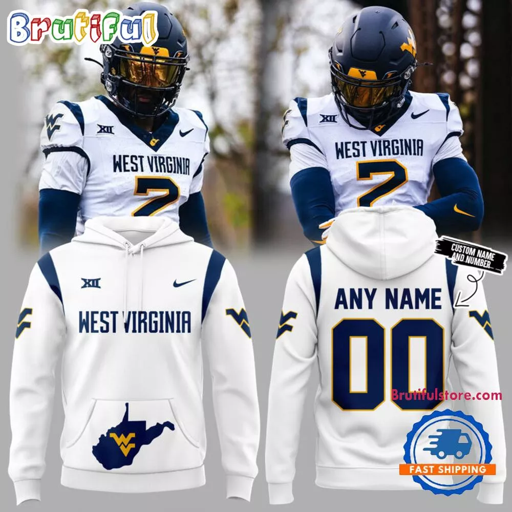 West Virginia Mountaineers New Version 2024 White 3D Shirt