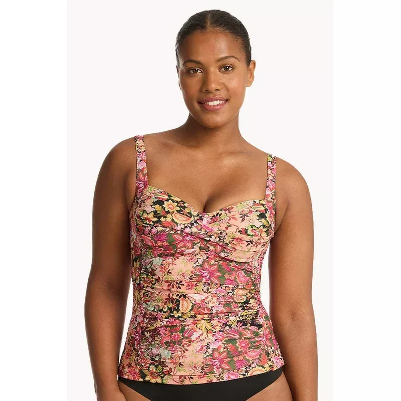 Wildflower Twist Front Tankini Separate