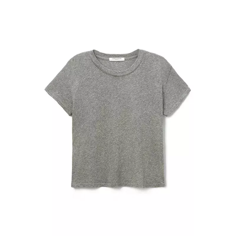 WOMENS HARLEY BOXY CREW TEE – HEATHER GREY