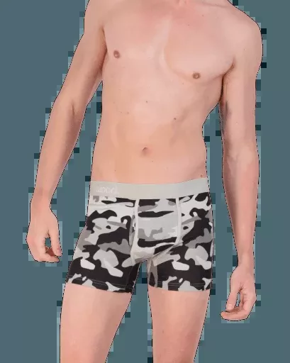 Wood Underwear ghost camo boxer brief w/fly